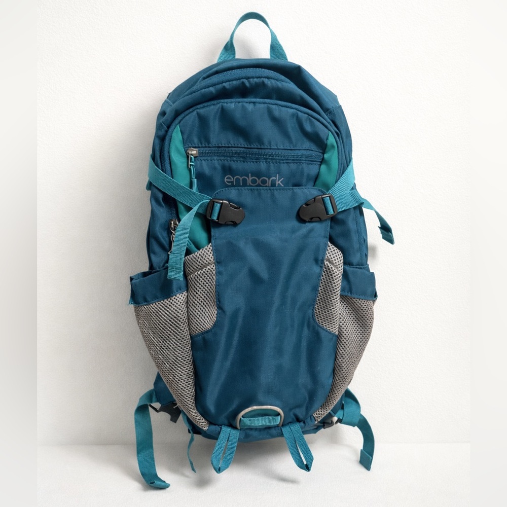 Embark blue teal hiking backpack